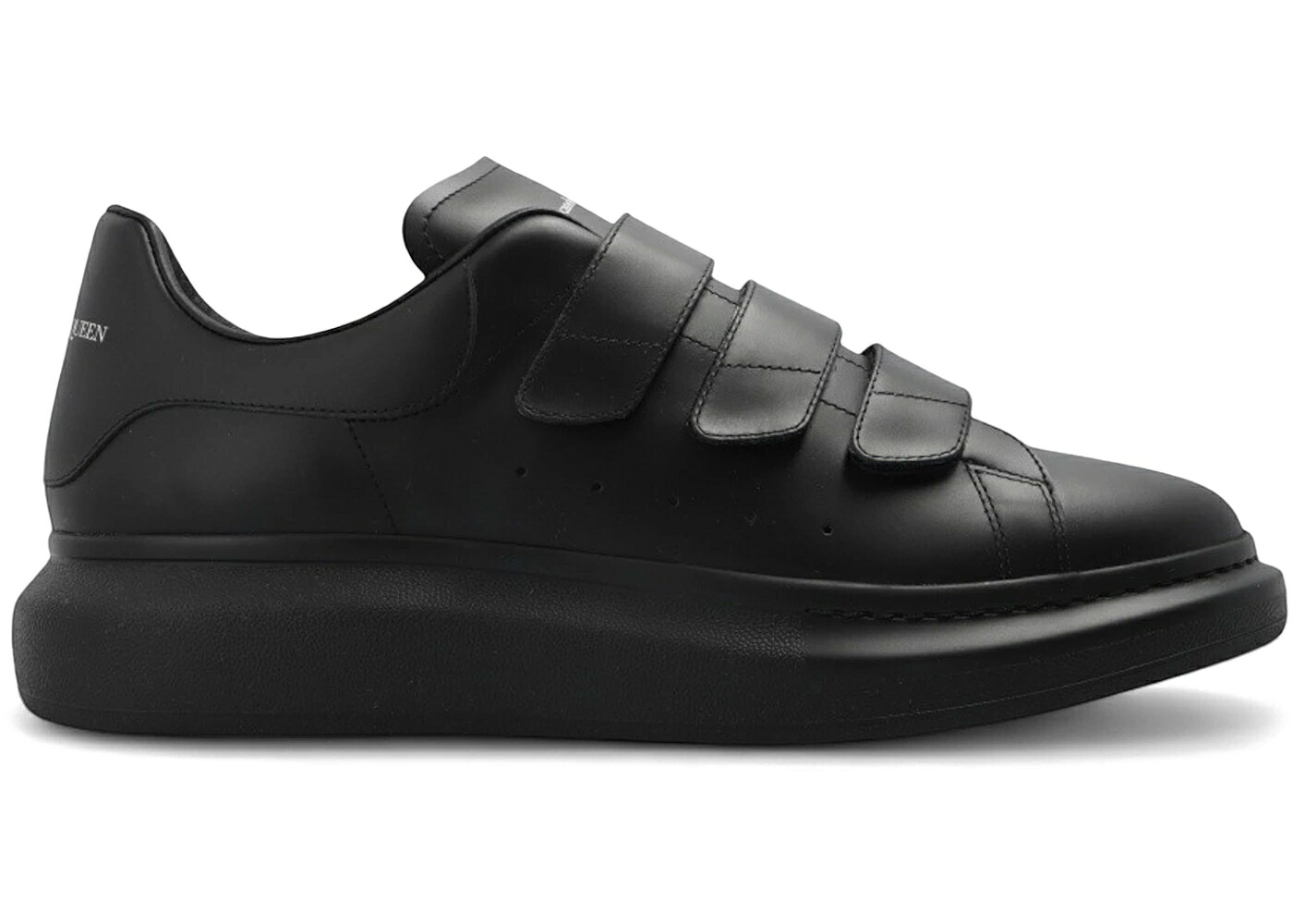 アレキサンダーマックイーン 同盟罷業一回り 黒いこと 黒いこと スニーカー メンズ ALEXANDER MCQUEEN ALEXANDER MCQUEEN OVERSIZED TRIPLE STRAP BLACK / BLACK BLACK