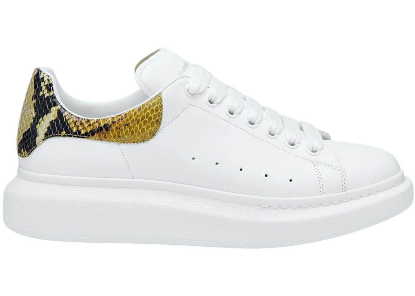 アレキサンダーマックイーン 白色 ホワイト ナチュラル スニーカー メンズ ALEXANDER MCQUEEN ALEXANDER MCQUEEN OVERSIZED WHITE NATURAL / WHITE NATURAL