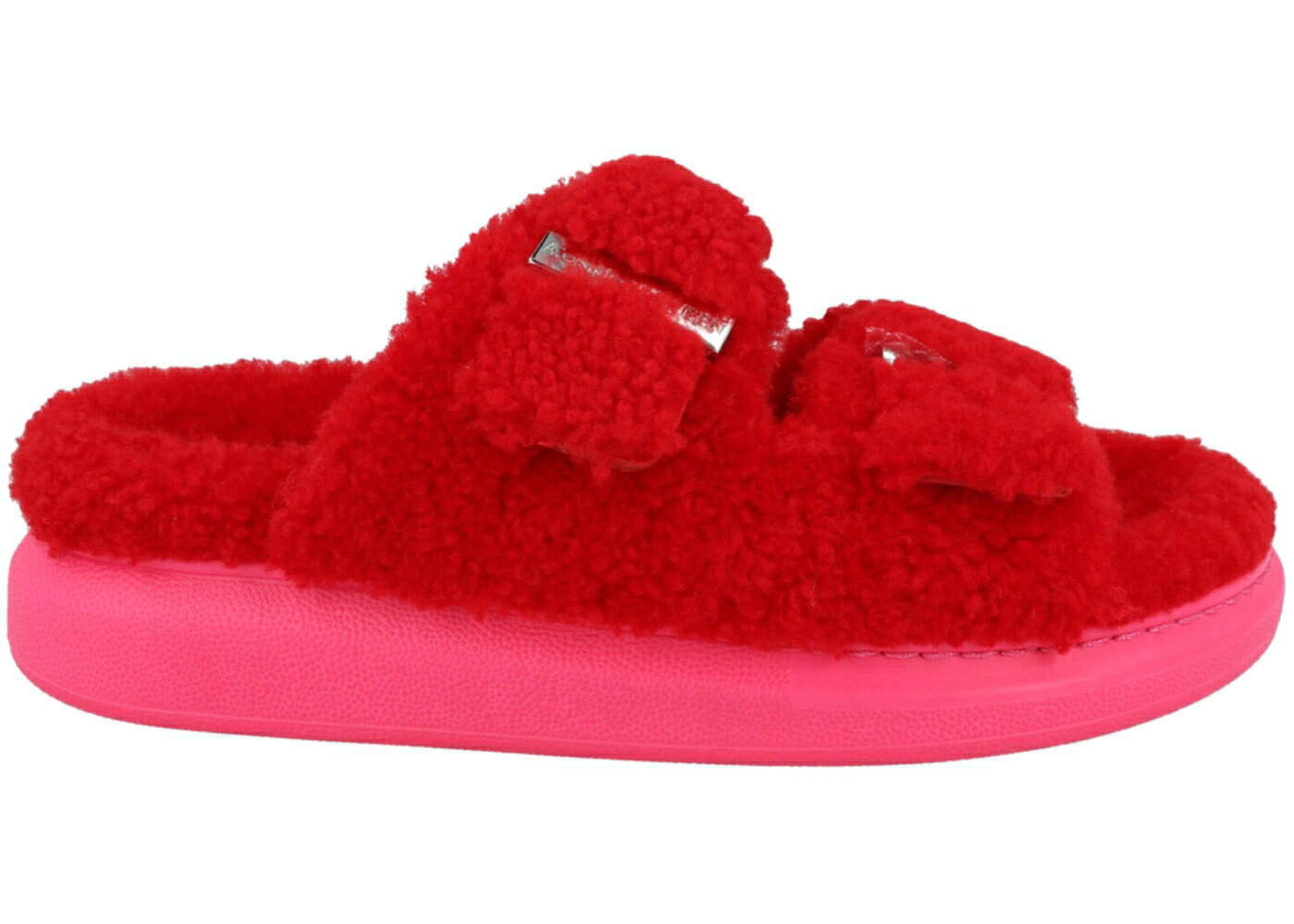 アレキサンダーマックイーン 赤 赤いこと サクラ色 WOMEN\u0027S スニーカー レディース ALEXANDER MCQUEEN ALEXANDER MCQUEEN SHEARLING SLIDES RED PINK (WOMEN\u0027S) / RED PINK