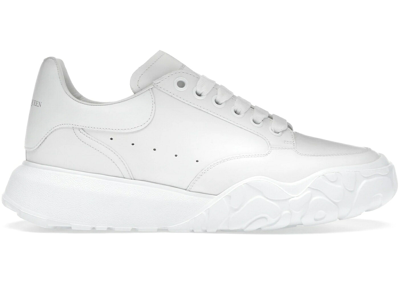 アレキサンダーマックイーン 厚地の外套 スニーカー スニーカー 白いこと 白いこと なめし革 WOMEN\u0027S レディース ALEXANDER MCQUEEN ALEXANDER MCQUEEN COURT TRAINERS WHITE LEATHER (WOMEN\u0027S) / WHITE WHITE