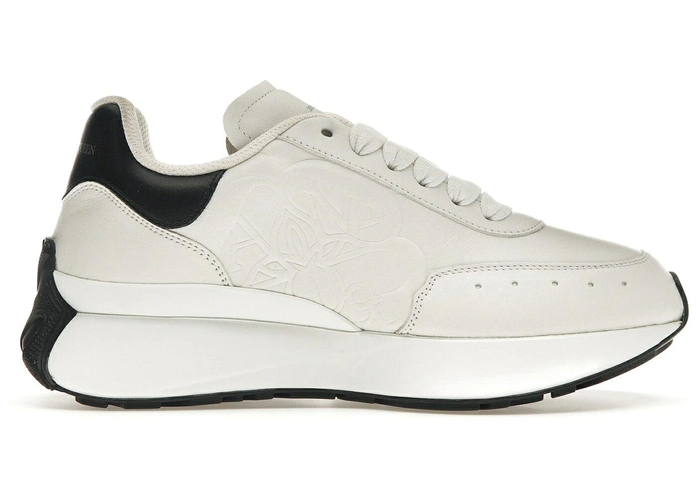 アレキサンダーマックイーン 白いこと 白いこと 黒いこと 黒いこと WOMEN\u0027S スニーカー レディース ALEXANDER MCQUEEN ALEXANDER MCQUEEN SPRINT RUNNER WHITE BLACK (WOMEN\u0027S) / WHITE BLACK