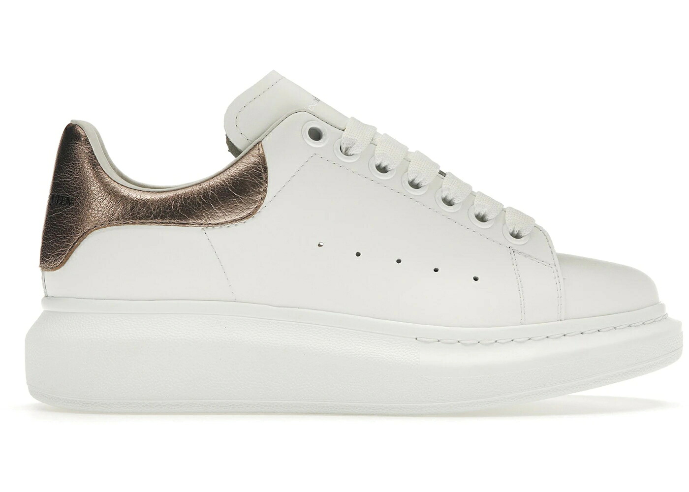 アレキサンダーマックイーン 白いこと 白いこと サクラ色 ゴールド WOMEN\u0027S スニーカー レディース ALEXANDER MCQUEEN ALEXANDER MCQUEEN OVERSIZED WHITE ROSE GOLD (WOMEN\u0027S) / WHITE ROSE GOLD