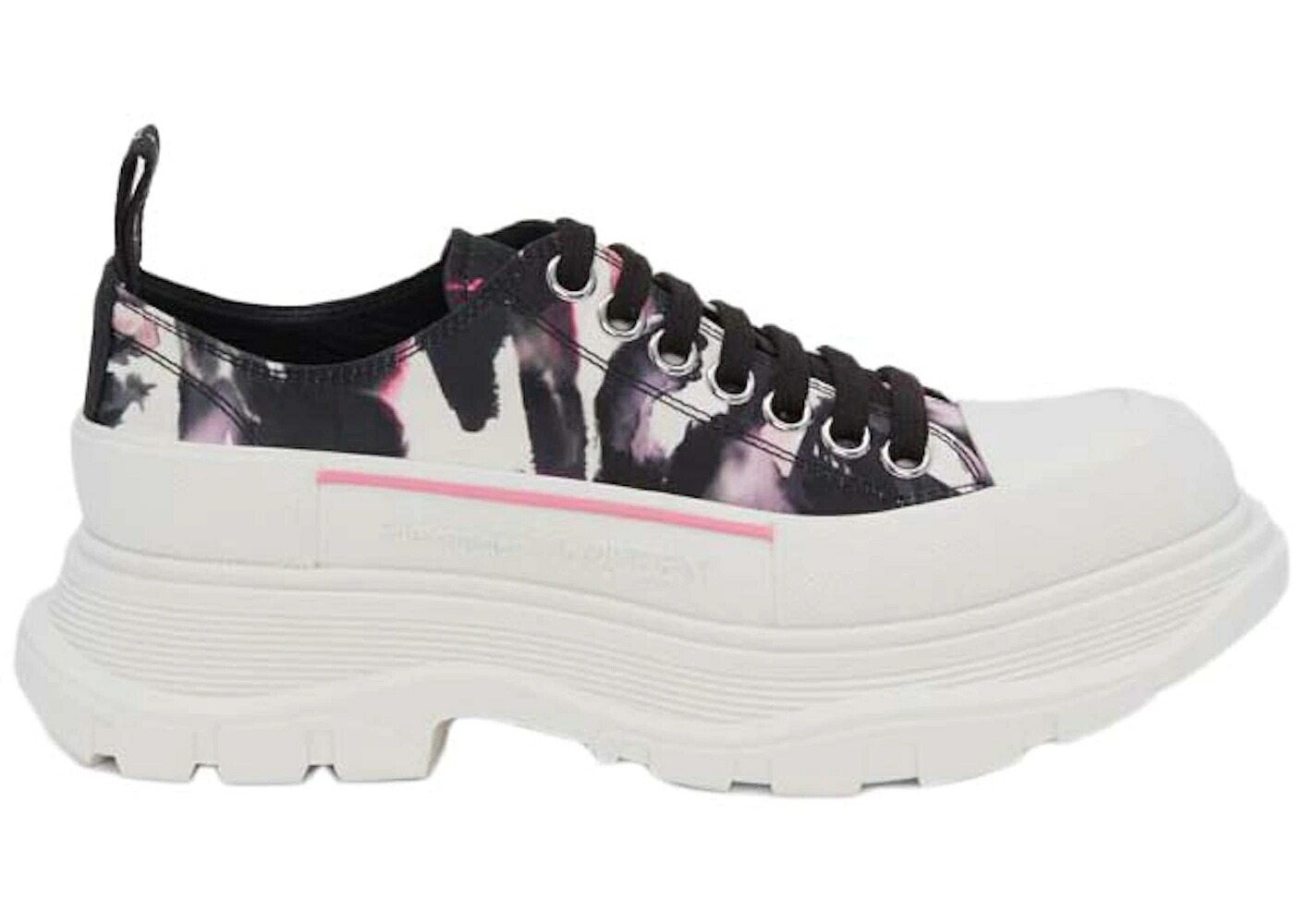 アレキサンダーマックイーン 白いこと 白いこと 黒いこと 黒いこと サクラ色 WOMEN\u0027S スニーカー レディース ALEXANDER MCQUEEN ALEXANDER MCQUEEN WATERCOLOUR GRAFFITI TREAD SLICK WHITE BLACK PINK (WOMEN\u0027S) / WHITE BLACK PINK