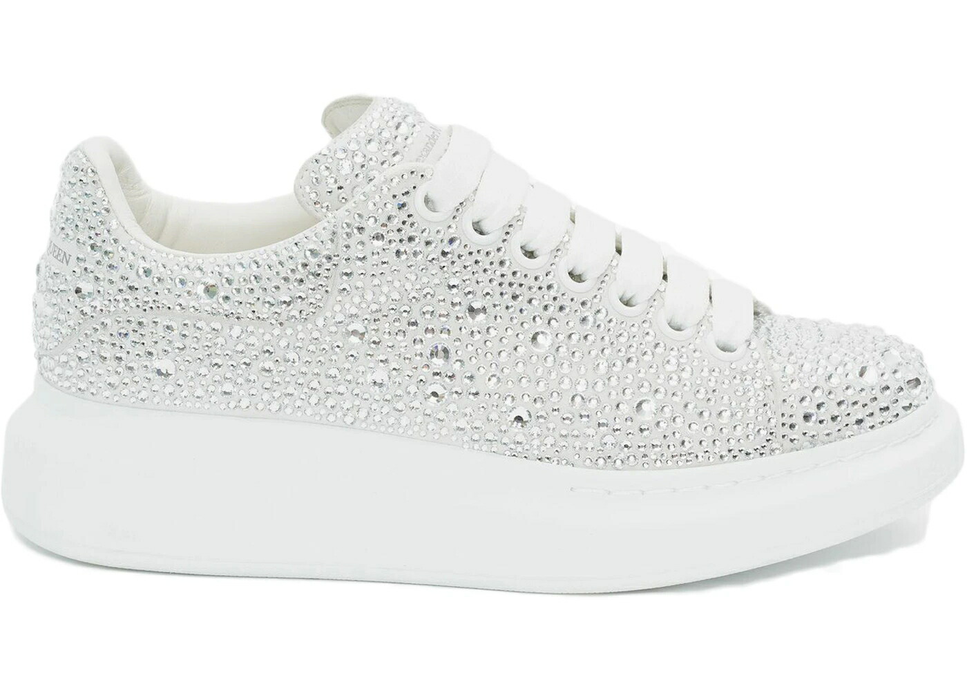 アレキサンダーマックイーン 白いこと 白いこと スニーカー レディース ALEXANDER MCQUEEN ALEXANDER MCQUEEN OVERSIZED WHITE CRYSTAL /