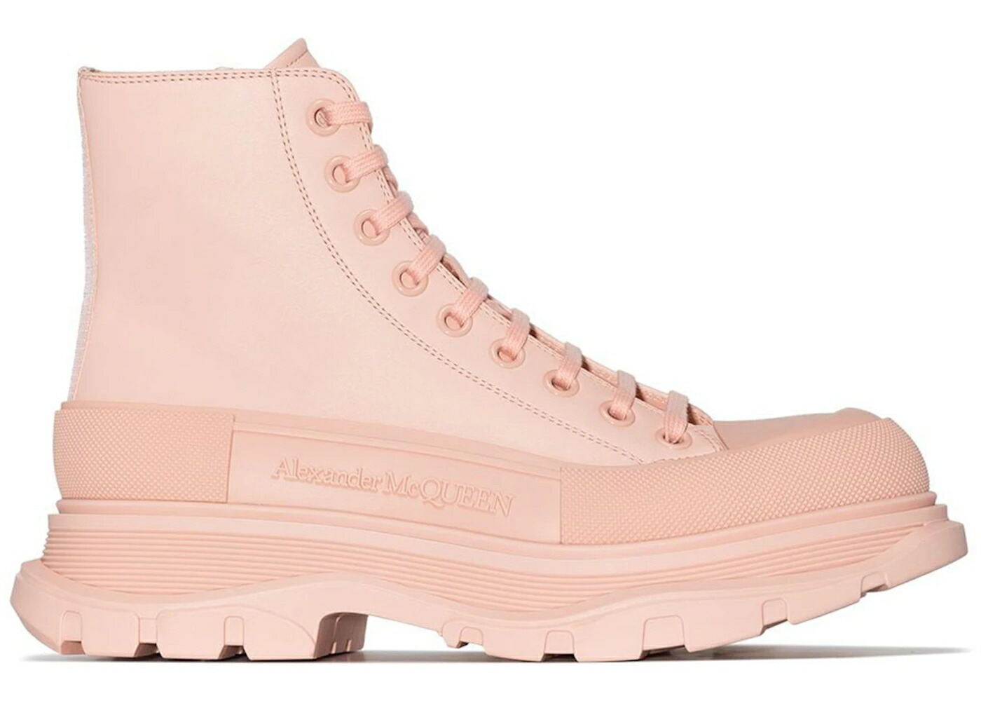 アレキサンダーマックイーン ブーツ ピンク レザー WOMEN'S スニーカー レディース ALEXANDER MCQUEEN ALEXANDER MCQUEEN TREAD SLICK BOOT PINK LEATHER (WOMEN'S) / PINK PINK|スニケス