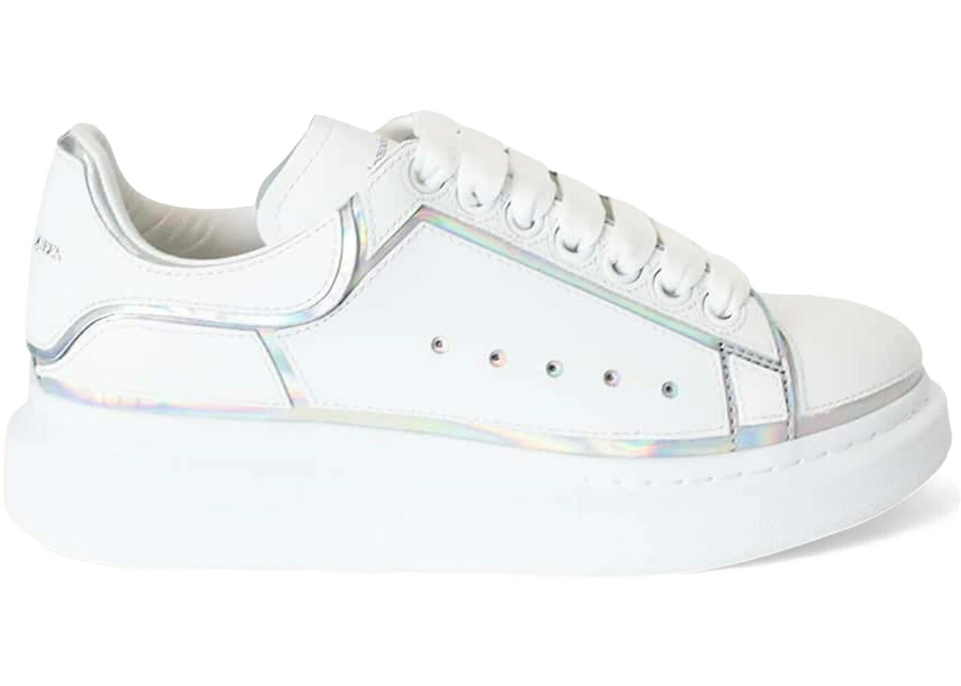 アレキサンダーマックイーン 白色 ホワイト 銀色 シルバー WOMEN'S スニーカー レディース ALEXANDER MCQUEEN ALEXANDER MCQUEEN OVERSIZED WHITE SILVER HOLO (WOMEN'S) / WHITE SILVER HOLO