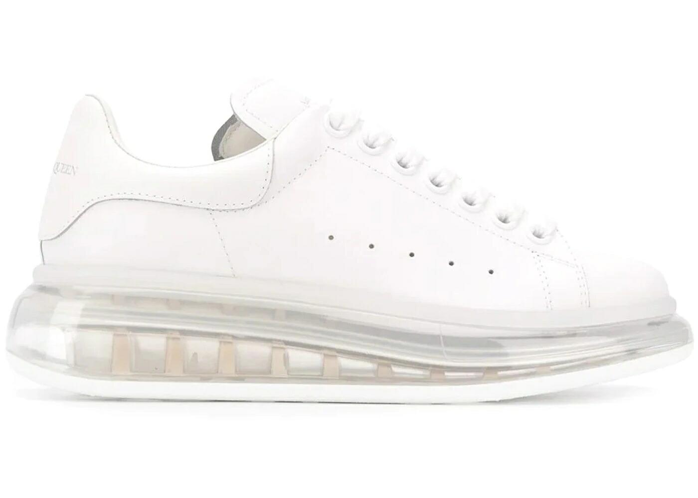 アレキサンダーマックイーン 白いこと 白いこと WOMEN\u0027S スニーカー レディース ALEXANDER MCQUEEN ALEXANDER MCQUEEN OVERSIZED CLEAR SOLE WHITE (WOMEN\u0027S) / WHITE CLEAR