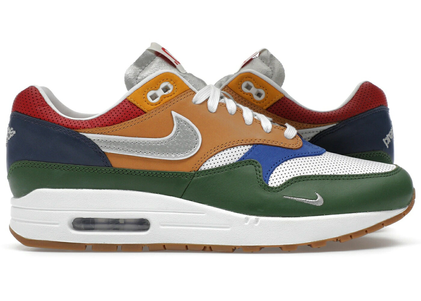 ナイキ マックス プレミアム 白色 ホワイト フォレスト 緑 グリーン エアマックス スニーカー メンズ NIKE AIR MAX 1 PREMIUM GOODS WHITE FOREST GREEN / WHITE FOREST GREEN VARSITY ROYAL