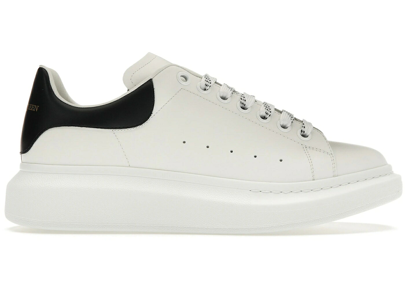 アレキサンダーマックイーン 白いこと 白いこと 黒いこと 黒いこと スニーカー メンズ ALEXANDER MCQUEEN ALEXANDER MCQUEEN OVERSIZED WHITE BLACK / WHITE BLACK