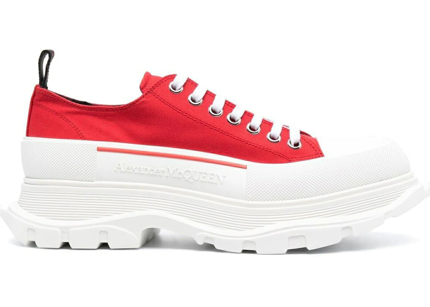 アレキサンダーマックイーン 赤 赤いこと 白いこと 白いこと スニーカー メンズ ALEXANDER MCQUEEN ALEXANDER MCQUEEN TREAD SLICK LOW LACE UP RED WHITE / RED WHITE