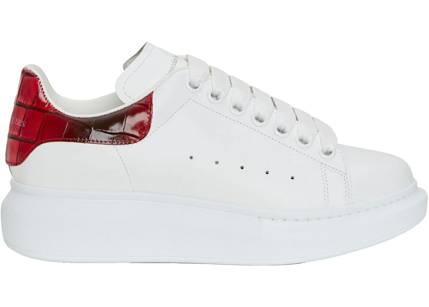 アレキサンダーマックイーン 白いこと 白いこと 赤 赤いこと WOMEN\u0027S スニーカー レディース ALEXANDER MCQUEEN ALEXANDER MCQUEEN OVERSIZED WHITE WELSH RED (WOMEN\u0027S) / WHITE WELSHE RED