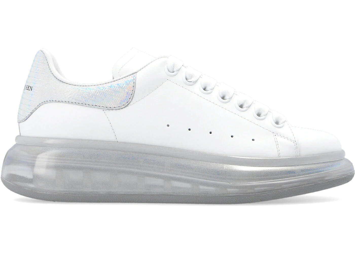アレキサンダーマックイーン 白色 ホワイト WOMEN'S スニーカー レディース ALEXANDER MCQUEEN ALEXANDER MCQUEEN OVERSIZED CLEAR SOLE WHITE MULTICHROME (WOMEN'S) / WHITE MULTI｜スニケス