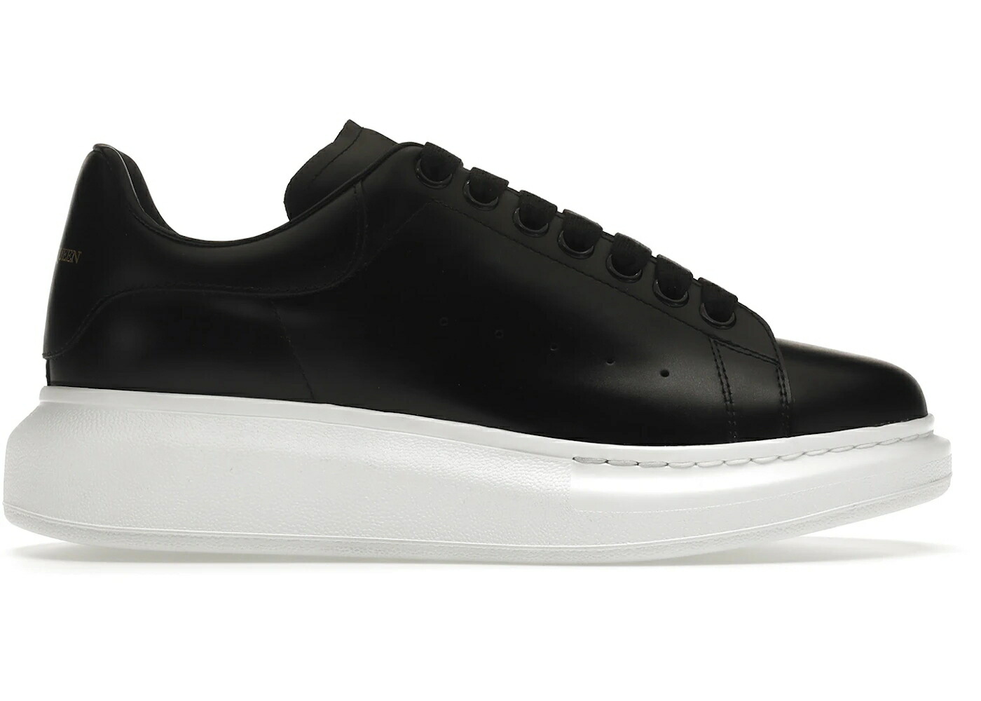アレキサンダーマックイーン 黒色 ブラック 白色 ホワイト WOMEN スニーカー レディース ALEXANDER MCQUEEN ALEXANDER MCQUEEN OVERSIZED BLACK WHITE SOLE (WOMEN) /