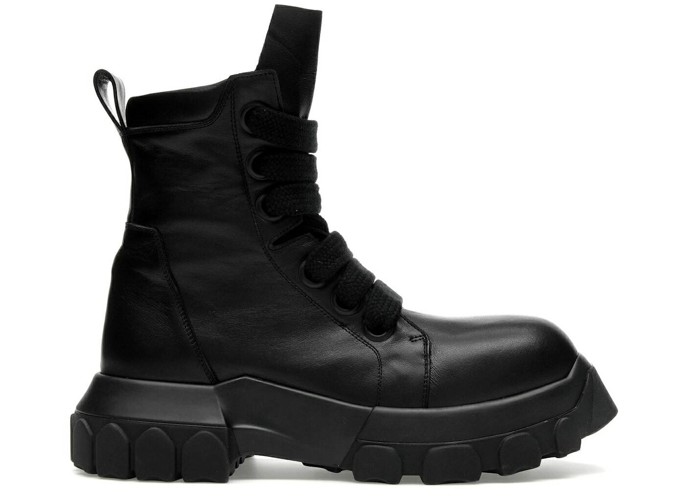 リックオウエンス ジャンボ 黒色 ブラック スニーカー メンズ RICK OWENS RICK OWENS LIDO JUMBO LACED BOZO TRACTOR BLACK /