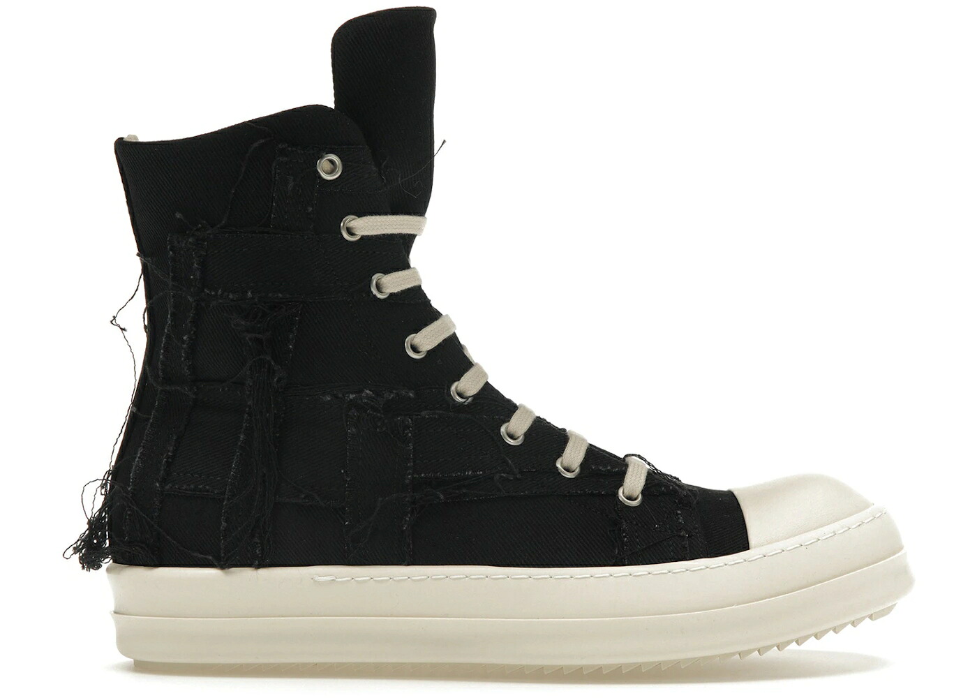 リックオウエンス 黒いこと 黒いこと スニーカー メンズ RICK OWENS RICK OWENS DRKSHDW SLASHED SNEAKS BLACK MILK / BLACK MILK
