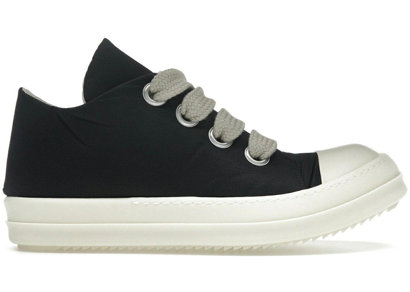 リックオウエンス ジャンボ 黒色 ブラック スニーカー メンズ RICK OWENS RICK OWENS DRKSHDW HOLLYWOOD JUMBO LACE PUFFER LOW BLACK MILK / BLACK MILK｜スニケス
