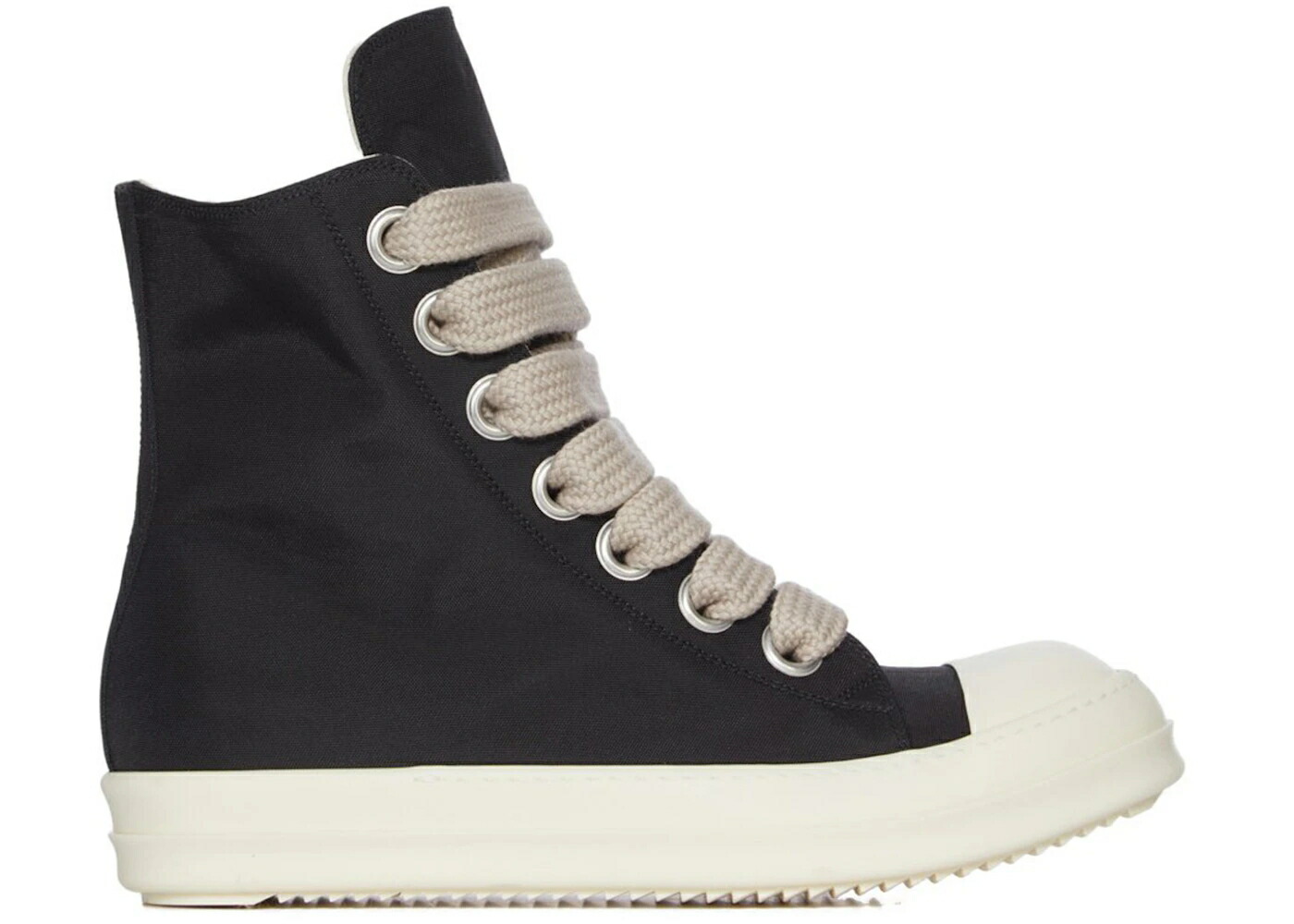 リックオウエンス ジャンボ ご機嫌 黒いこと 黒いこと ナイロン スニーカー メンズ RICK OWENS RICK OWENS DRKSHDW CONCORDIANS JUMBO LACE HIGH BLACK MILK NYLON CANVAS / BLACK MILK MILK