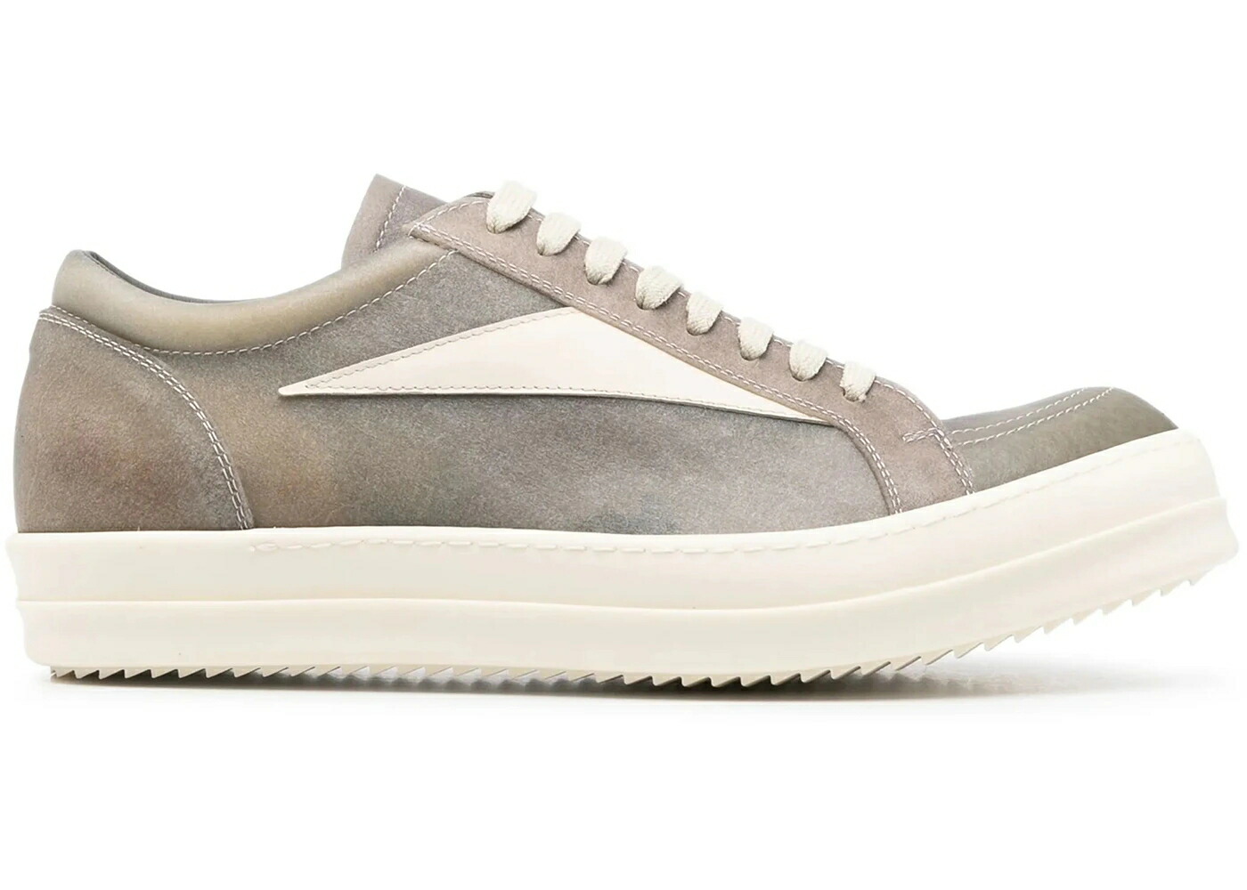 リックオウエンス ビンテージ ヴィンテージ レザー スニーカー メンズ RICK OWENS RICK OWENS VINTAGE SNEAKS TRANSPARENT LEATHER DUST MILK / DUST MILK MILK