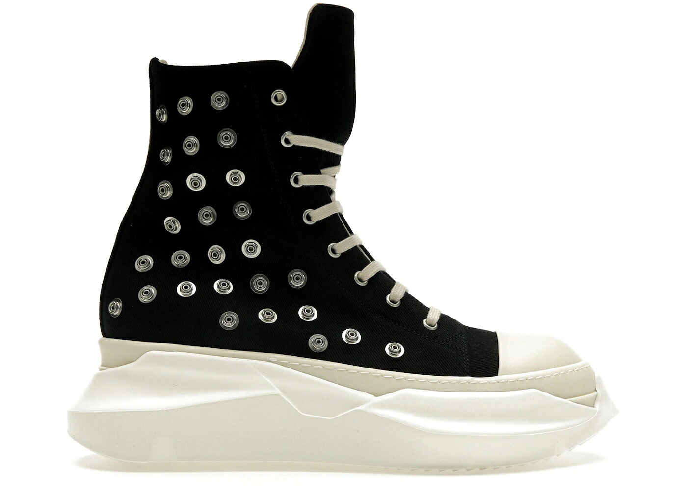 リックオウエンス 黒いこと 黒いこと スニーカー メンズ RICK OWENS RICK OWENS DRKSHDW ABSTRACT SNEAKS STUDDED EYELETS BLACK MILK / BLACK MILK