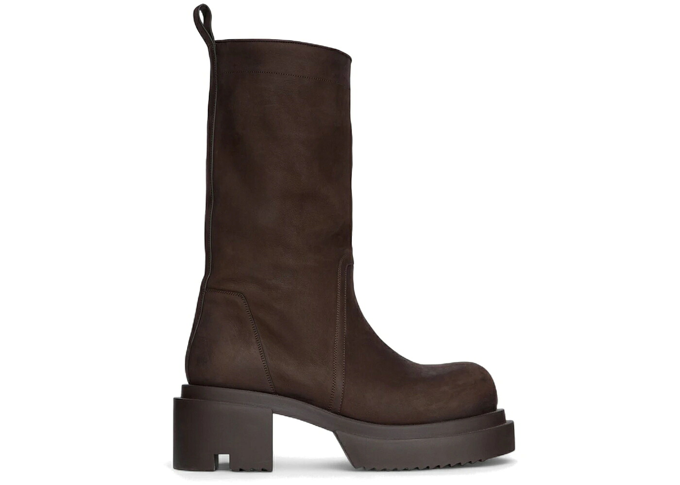 リックオウエンス ブーツ 茶色 ブラウン スニーカー メンズ RICK OWENS RICK OWENS CONCORDIANS CALF PULL ON BOGUN BOOT BROWN /|スニケス