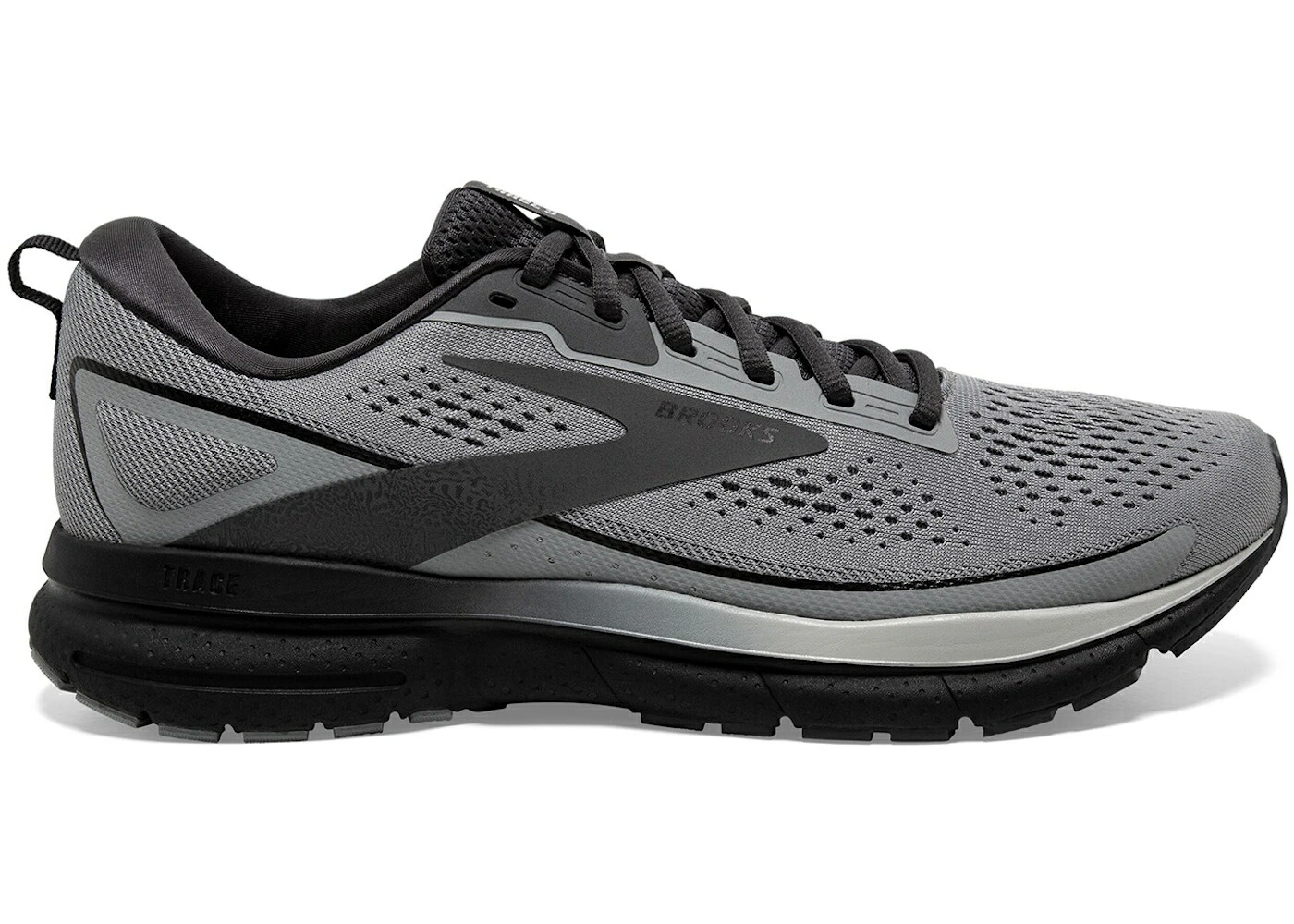 ブルックス 薄墨色 薄墨色 黒いこと 黒いこと スニーカー メンズ BROOKS TRACE 3 GREY BLACK EBONY / GREY BLACK EBONY