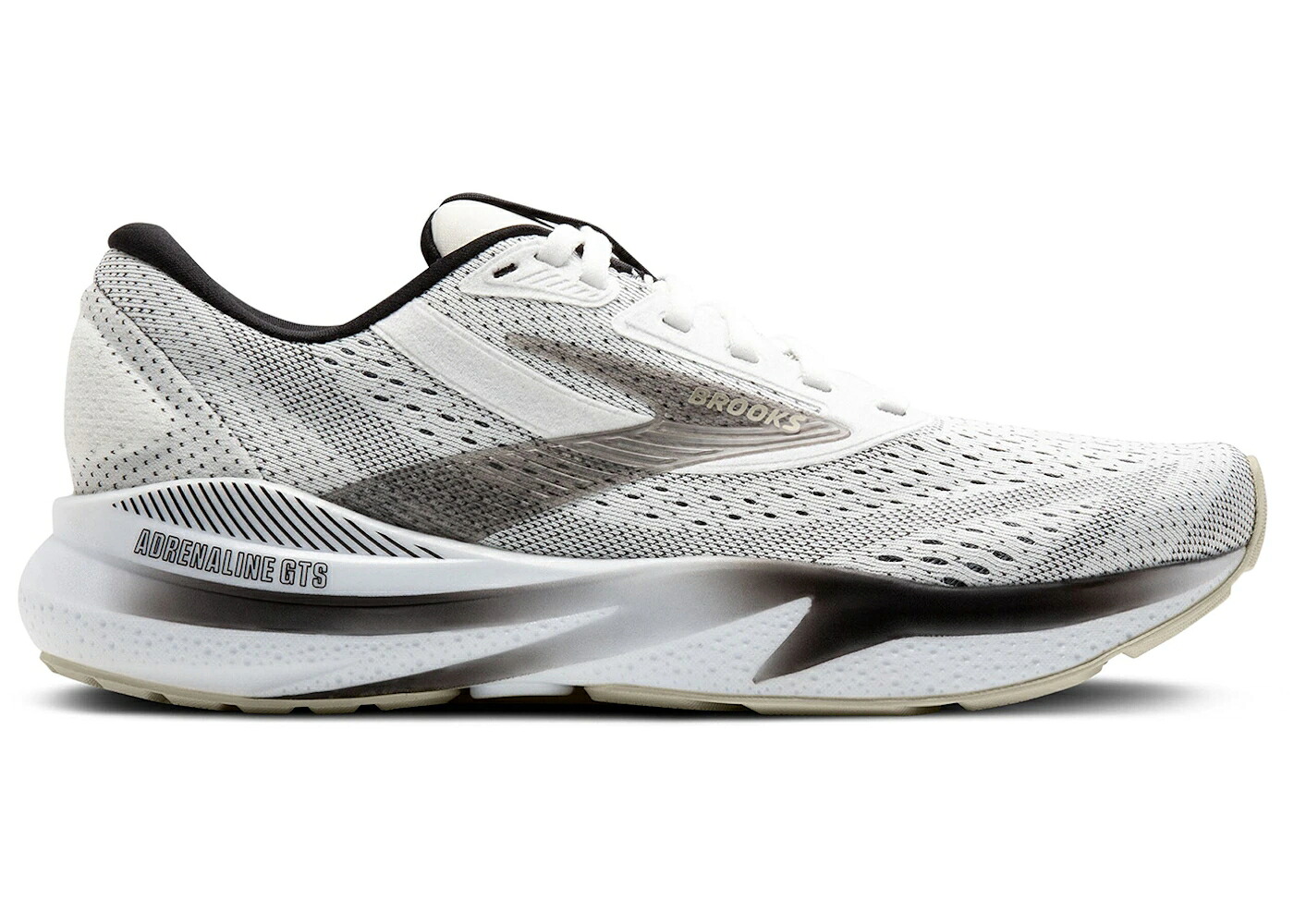 ブルックス 白色 ホワイト 黒色 ブラック スニーカー メンズ BROOKS ADRENALINE GTS 24 WHITE BLACK PELICAN / WHITE BLACK PELICAN|スニケス