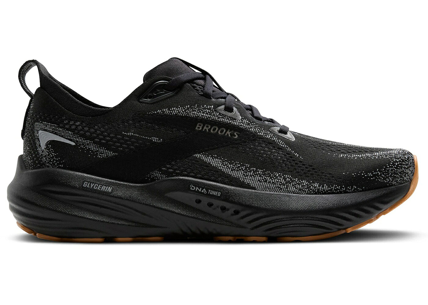 ブルックス 黒色 ブラック 灰色 グレー スニーカー メンズ BROOKS GLYCERIN 22 BLACK PRIMER GREY BISCUIT / BLACK PRIMER GREY BISCUIT