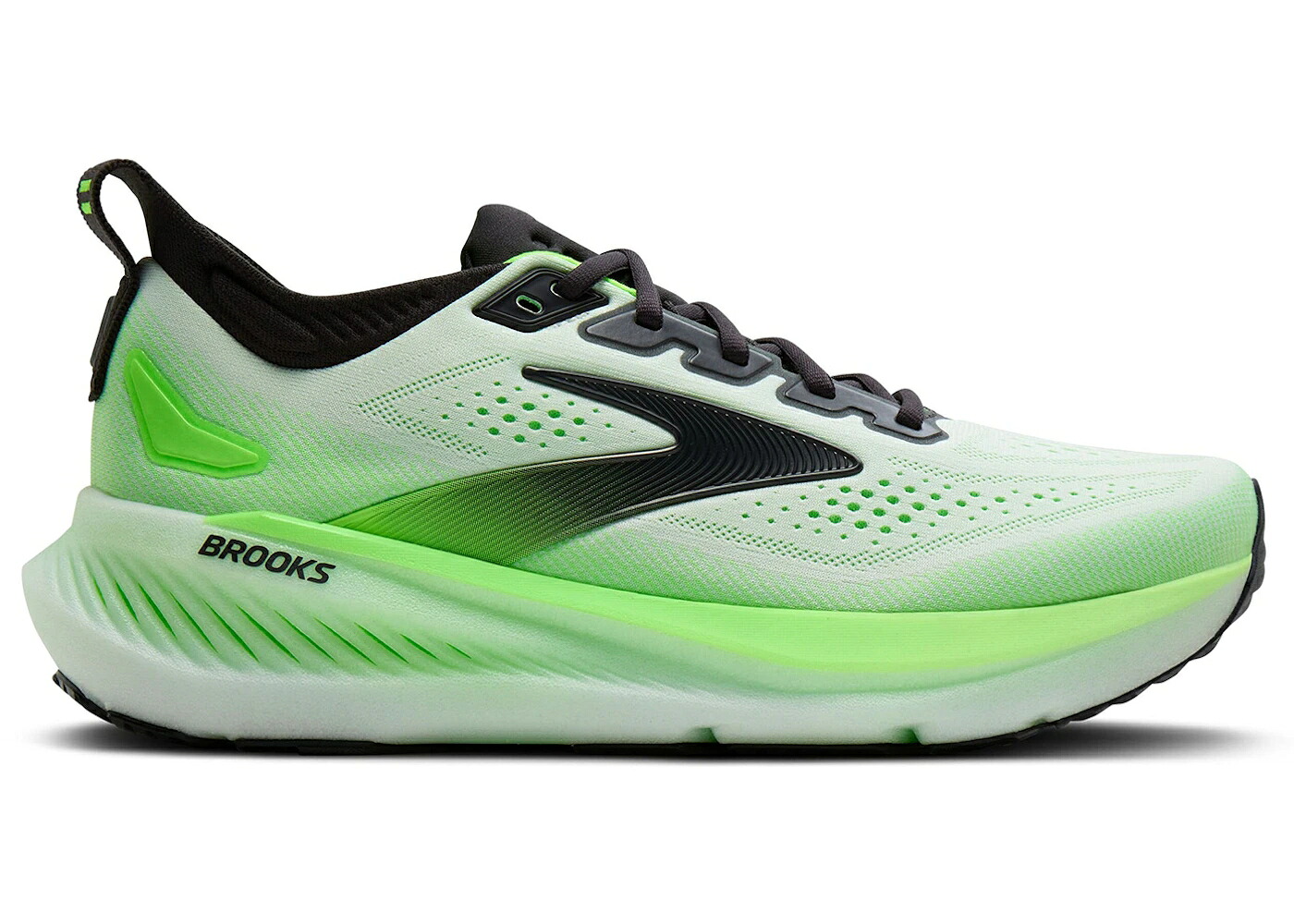 ブルックス 白いこと 白いこと 緑 緑であること スニーカー メンズ BROOKS GLYCERIN 23 WHITE PHANTOM GREEN GECKO / WHITE PHANTOM GREEN GECKO