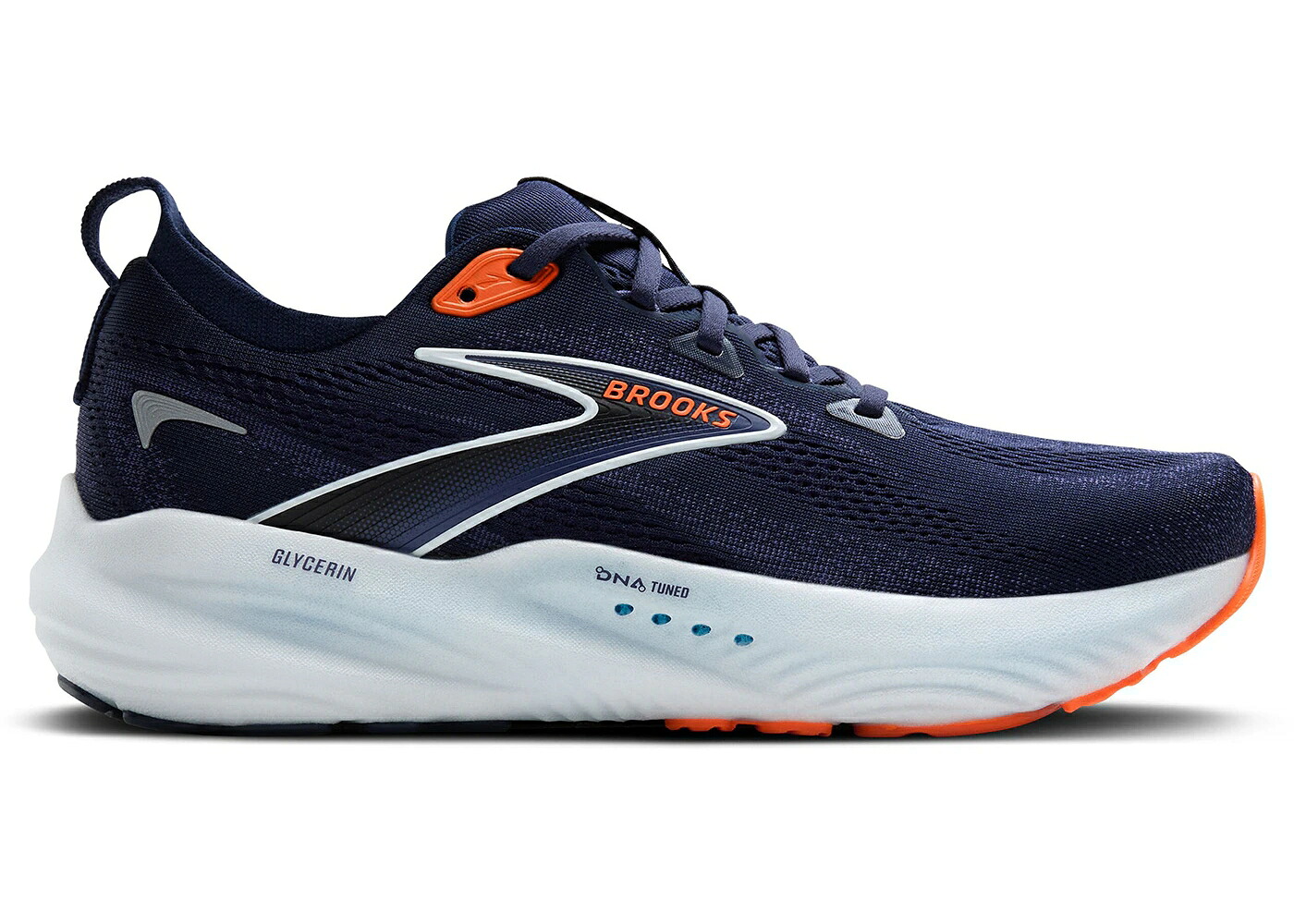 ブルックス 青色 ブルー 橙 オレンジ スニーカー メンズ BROOKS GLYCERIN 22 PEACOAT BLUE RIBBON ORANGE / PEACOAT BLUE RIBBON ORANGE|スニケス