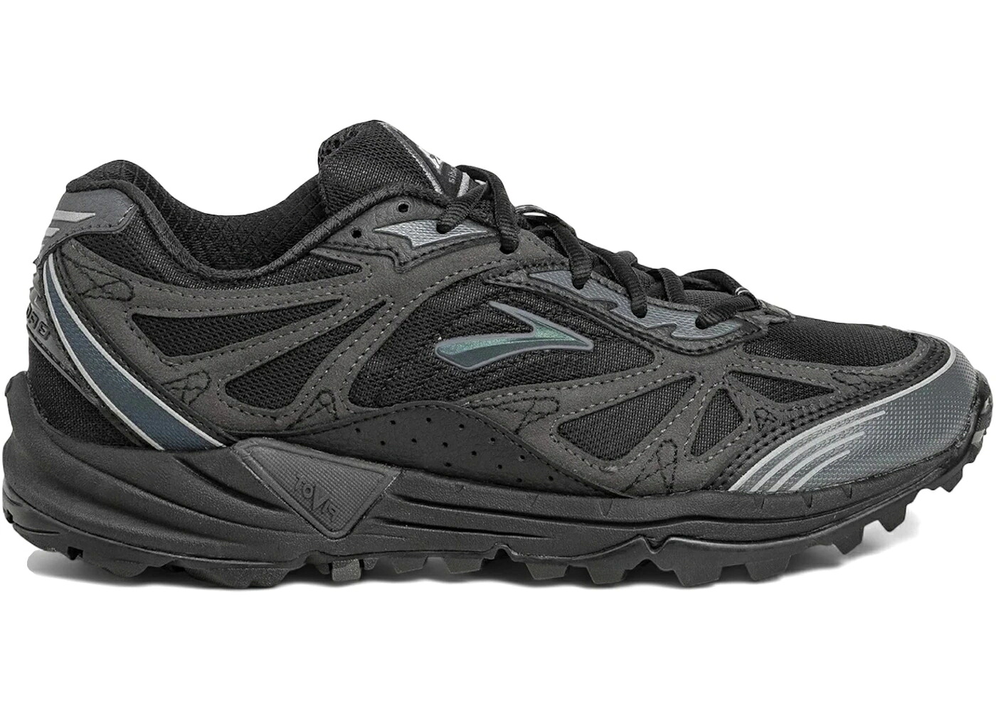 ブルックス 黒色 ブラック スニーカー メンズ BROOKS CASCADIA 1 BLACK CHAMELEON / BLACK CHAMELEON|スニケス