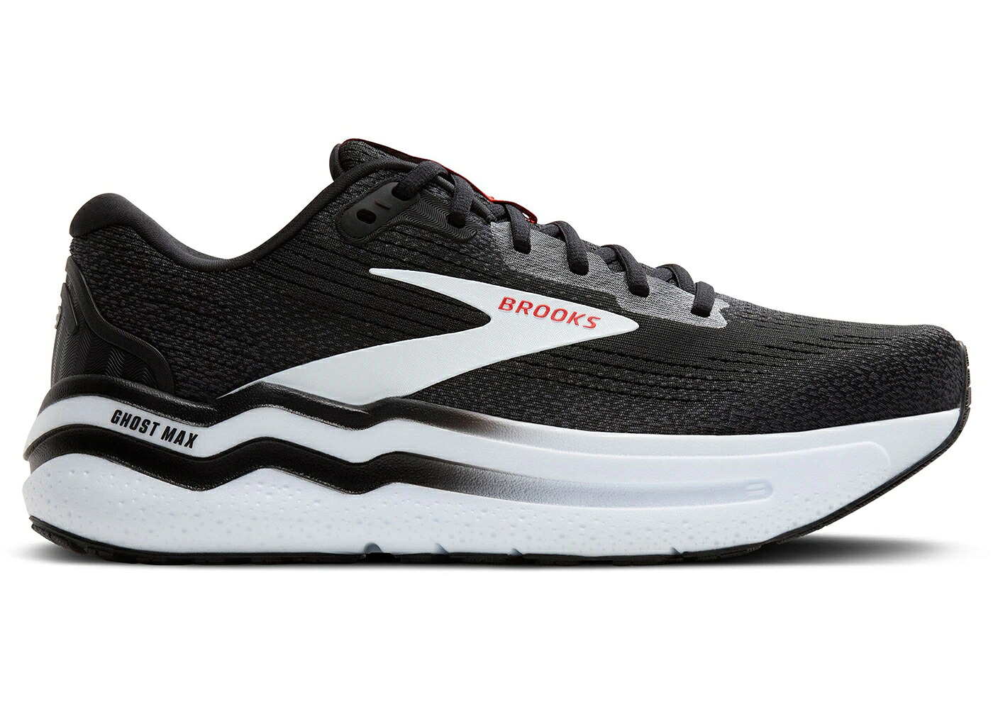 ブルックス マックス 黒いこと 黒いこと 白いこと 白いこと 赤 赤いこと スニーカー メンズ BROOKS GHOST MAX 2 BLACK WHITE FIERY RED / BLACK WHITE FIERY RED