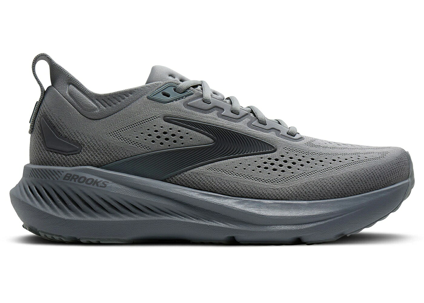 ブルックス 灰色 グレー パール 黒色 ブラック スニーカー メンズ BROOKS GLYCERIN GTS 23 GREY BLACKENED PEARL BLACK / GREY BLACKENED PEARL BLACK｜スニケス