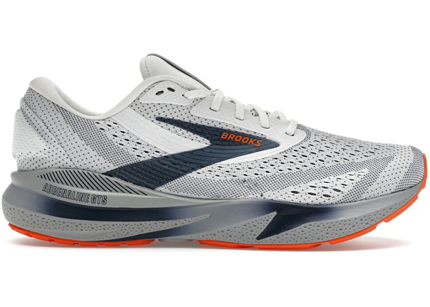 ブルックス 白いこと 白いこと スニーカー メンズ BROOKS ADRENALINE GTS 24 WHITE PEACOAT ALLOY / WHITE PEACOAT ALLOY