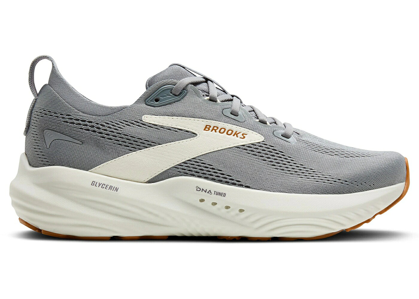 ブルックス 灰色 グレー ハニー スニーカー メンズ BROOKS GLYCERIN 22 PRIMER GREY HONEY GINGER / PRIMER GREY GREY HONEY GINGER