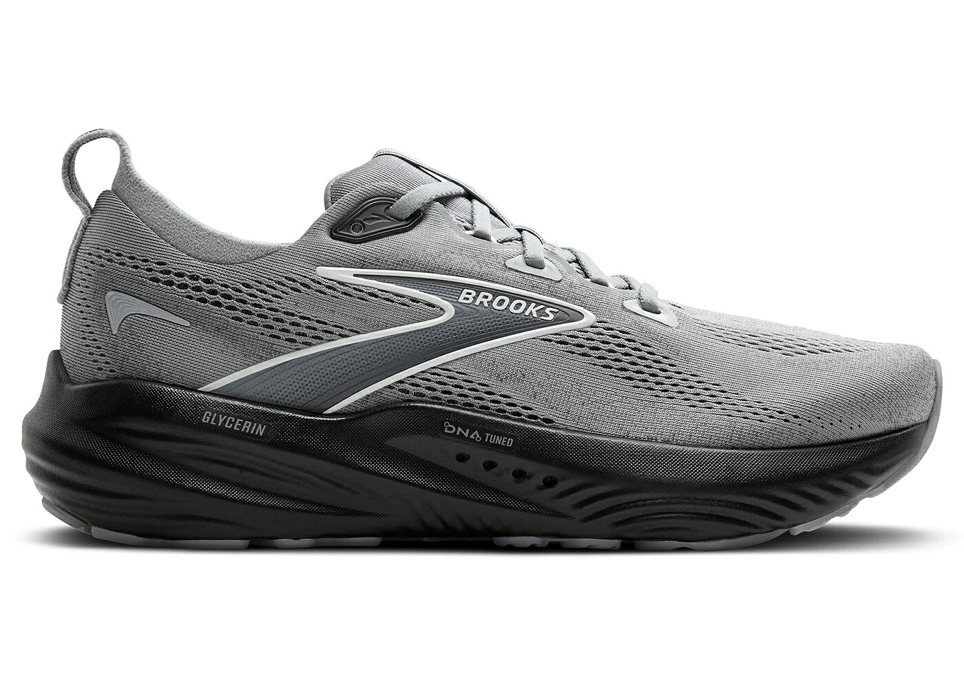 ブルックス 灰色 グレー スニーカー メンズ BROOKS GLYCERIN 22 PRIMER GREY EBONY BLUEWASH / PRIMER GREY EBONY BLUEWASH