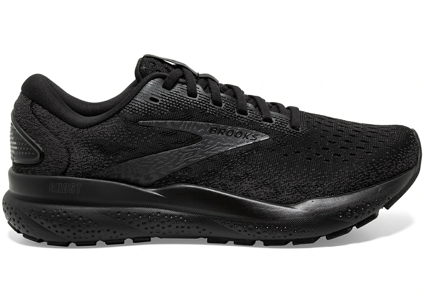 ブルックス 黒色 ブラック スニーカー メンズ BROOKS GHOST 16 BLACK EBONY / BLACK BLACK EBONY