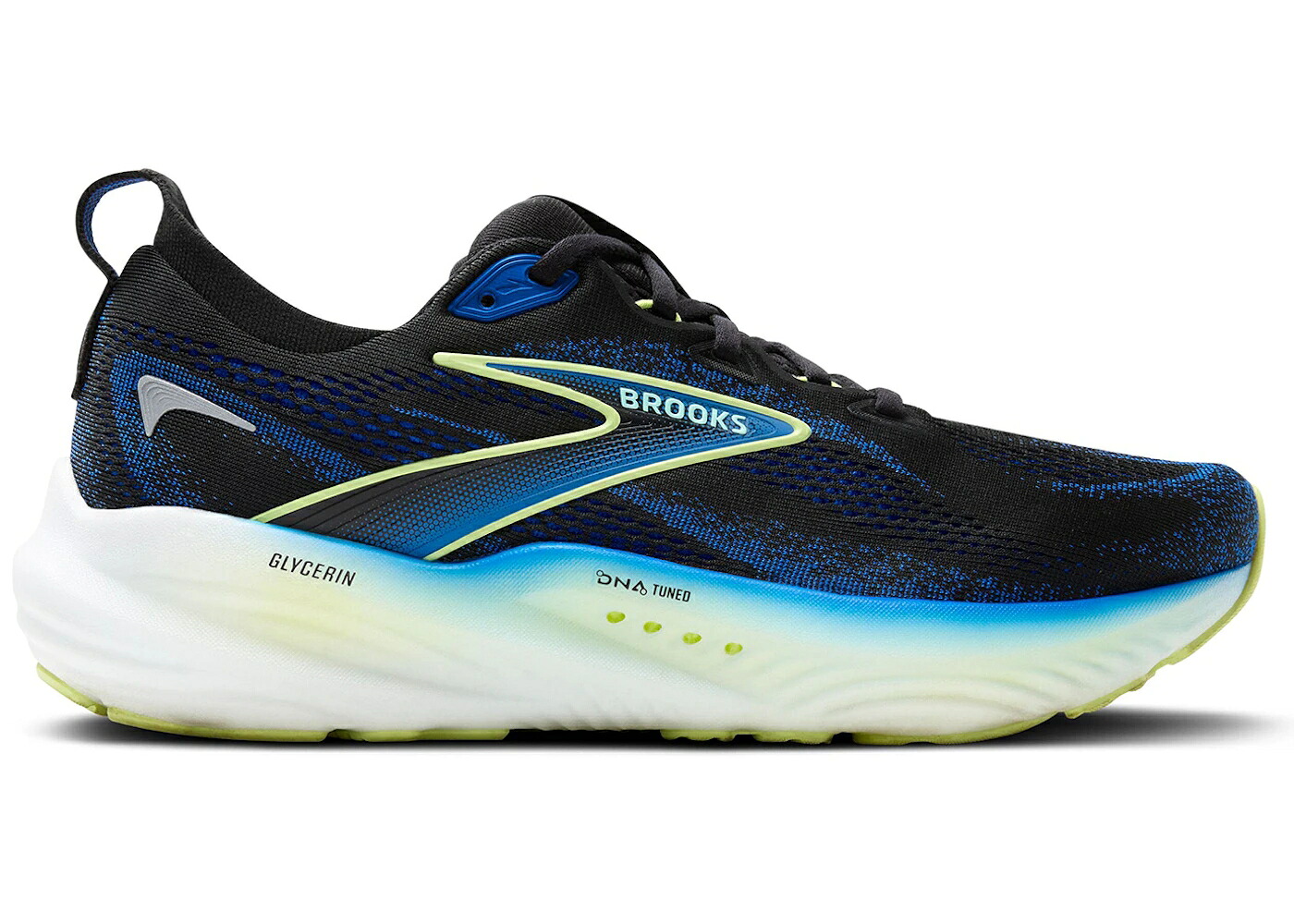 ブルックス 黒色 ブラック ネオ 黄色 イエロー スニーカー メンズ BROOKS GLYCERIN 22 BLACK COBALT NEO YELLOW / BLACK COBALT NEO YELLOW 55,260円