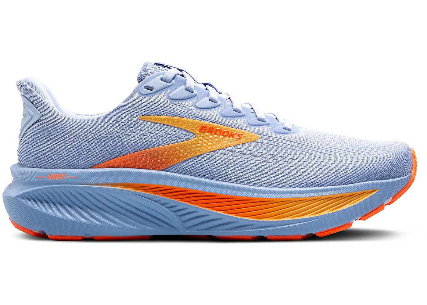 ブルックス 青色 ブルー 白色 ホワイト 橙 オレンジ WOMEN'S スニーカー レディース BROOKS GHOST 17 BLUE HERON WHITE ORANGE (WOMEN'S) / BLUE HERON WHITE ORANGE
