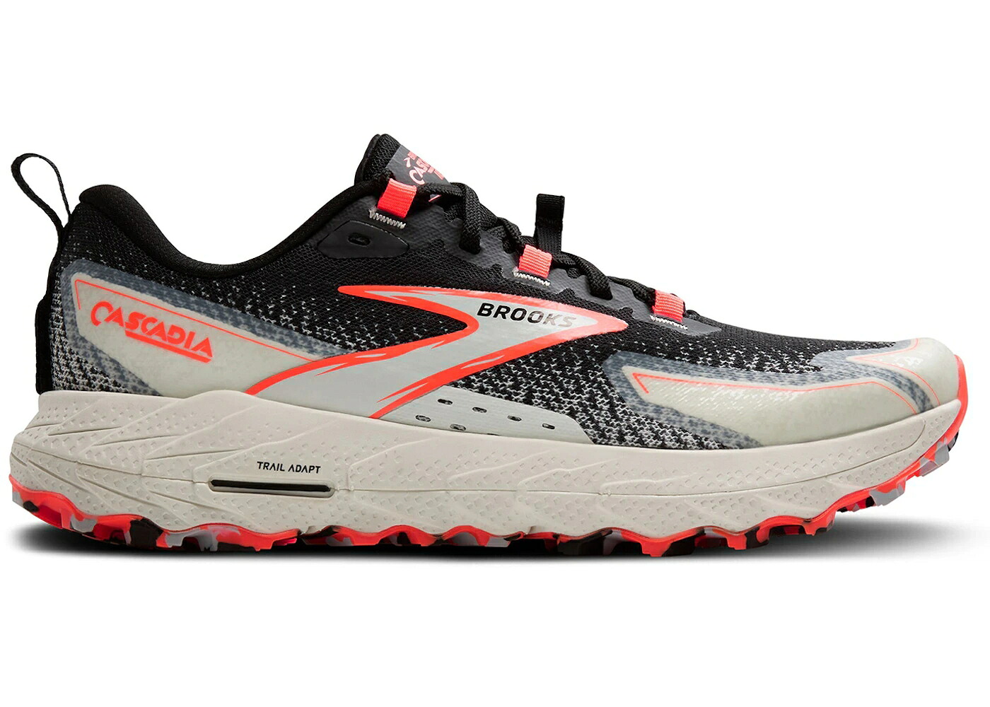 ブルックス 黒色 ブラック 青色 ブルー WOMEN'S スニーカー レディース BROOKS CASCADIA 18 BLACK BLUE WASH FLAME (WOMEN'S) / BLACK BLUE WASH FLAME