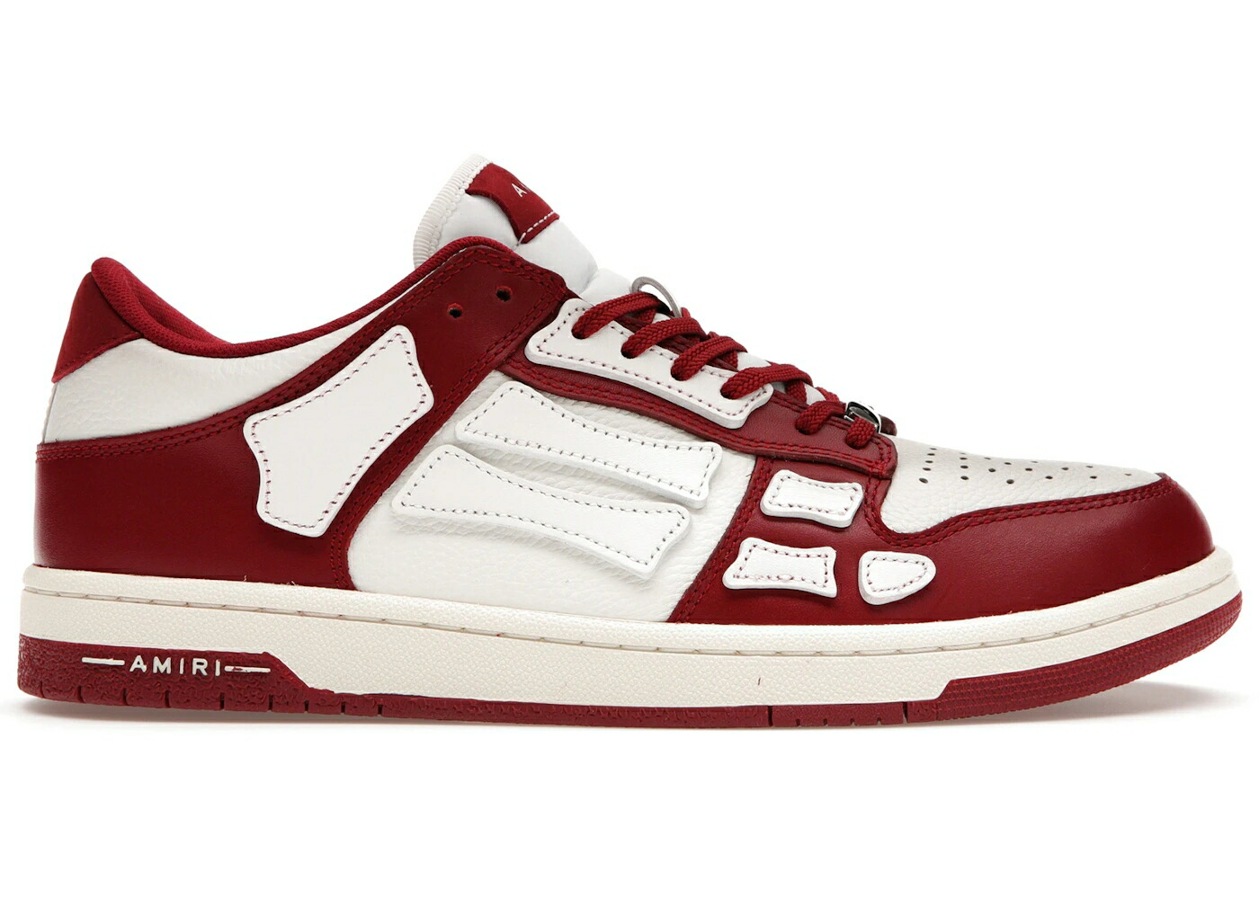 アミリ 赤 レッド 白色 ホワイト スニーカー メンズ AMIRI SKEL TOP LOW RED WHITE / RED WHITE