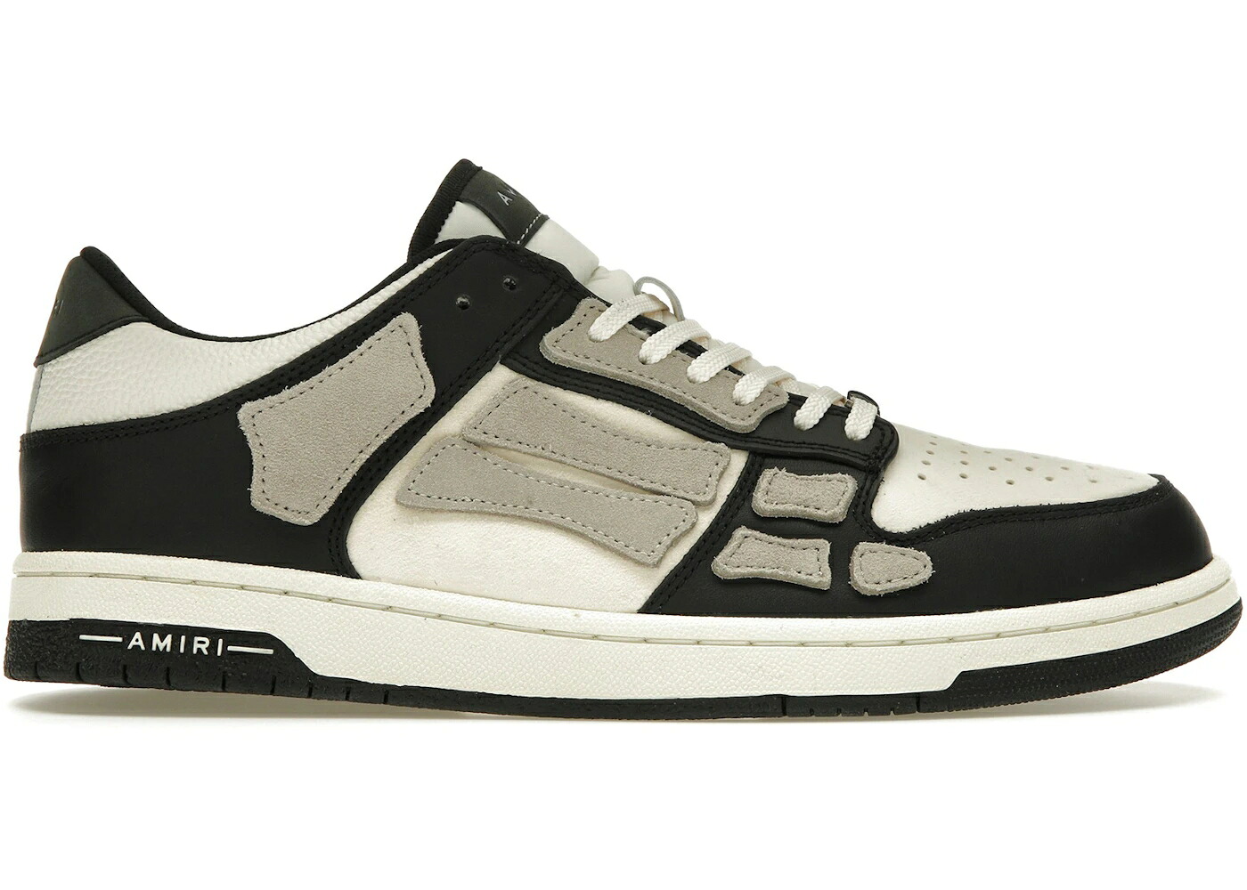 アミリ 黒いこと 黒いこと スニーカー メンズ AMIRI SKEL LOW TOP BLACK ALABASTER / BLACK ALABASTER