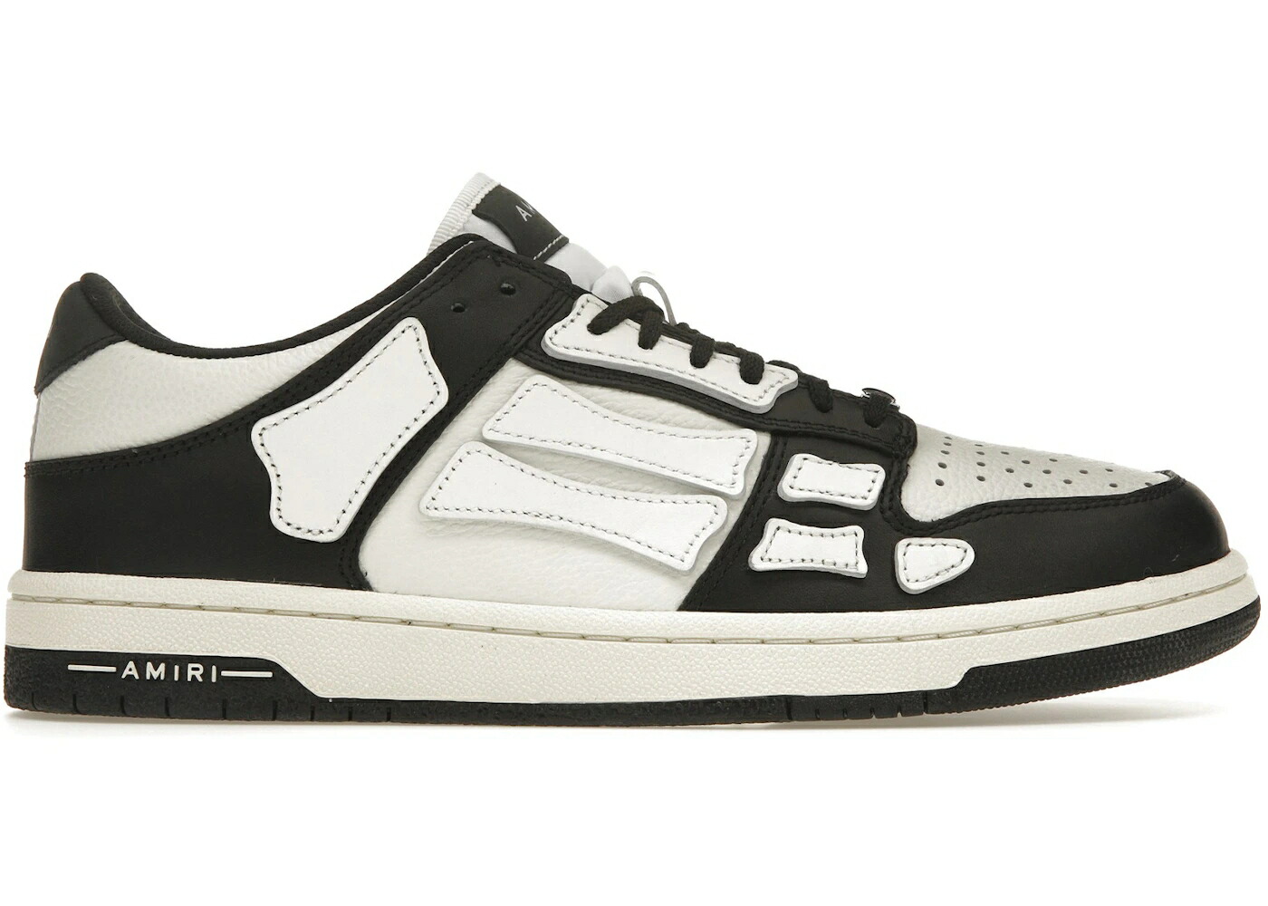アミリ 黒色 ブラック 白色 ホワイト スニーカー メンズ AMIRI SKEL TOP LOW BLACK WHITE / BLACK WHITE|スニケス