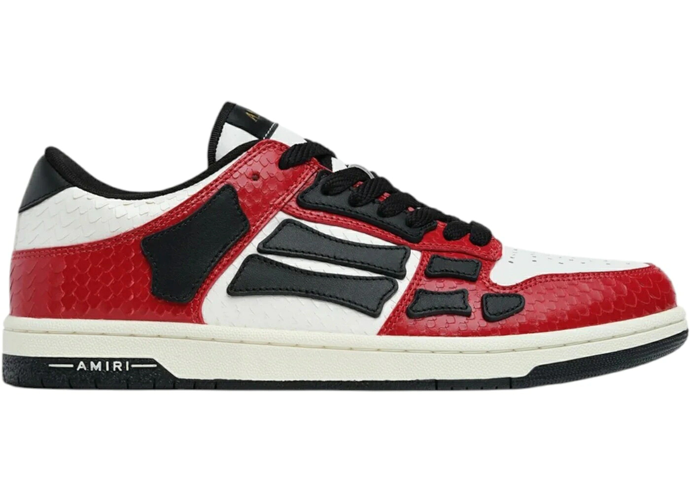 アミリ 赤 レッド 黒色 ブラック スニーカー メンズ AMIRI SKEL LOW RED BLACK / RED BLACK|スニケス