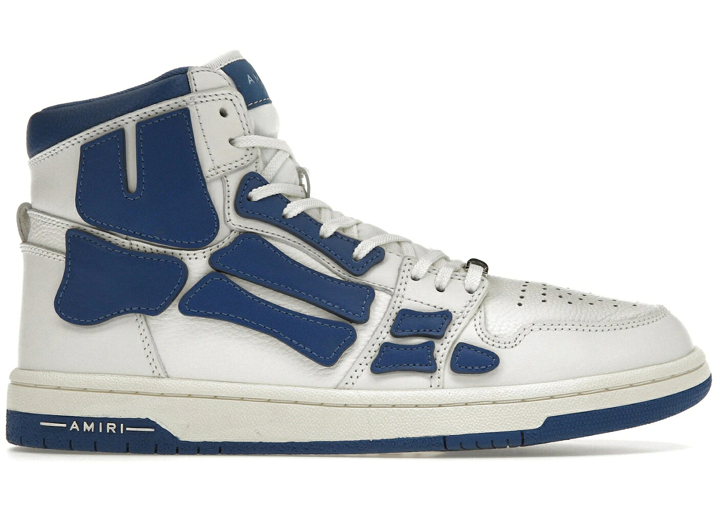 アミリ ご機嫌 白いこと 白いこと 青碧 青碧 スニーカー メンズ AMIRI SKEL PANELLED HIGH TOP WHITE BLUE / WHITE BLUE
