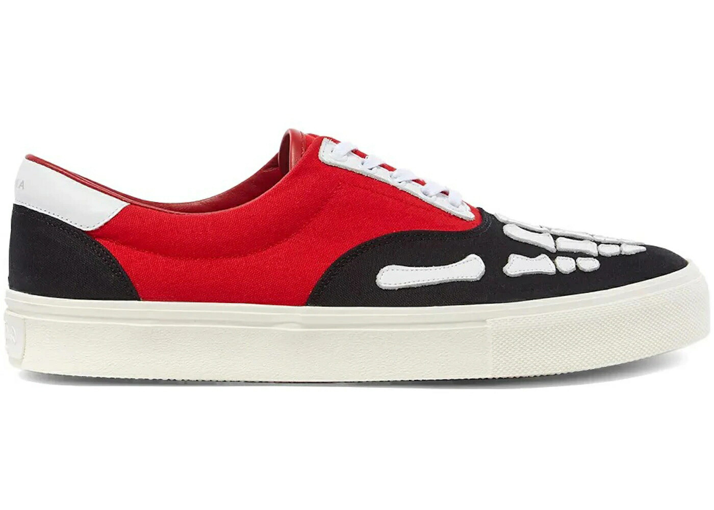 アミリ 黒色 ブラック 赤 レッド 白色 ホワイト スニーカー メンズ AMIRI SKEL TOE LACE UP BLACK RED / BLACK RED WHITE