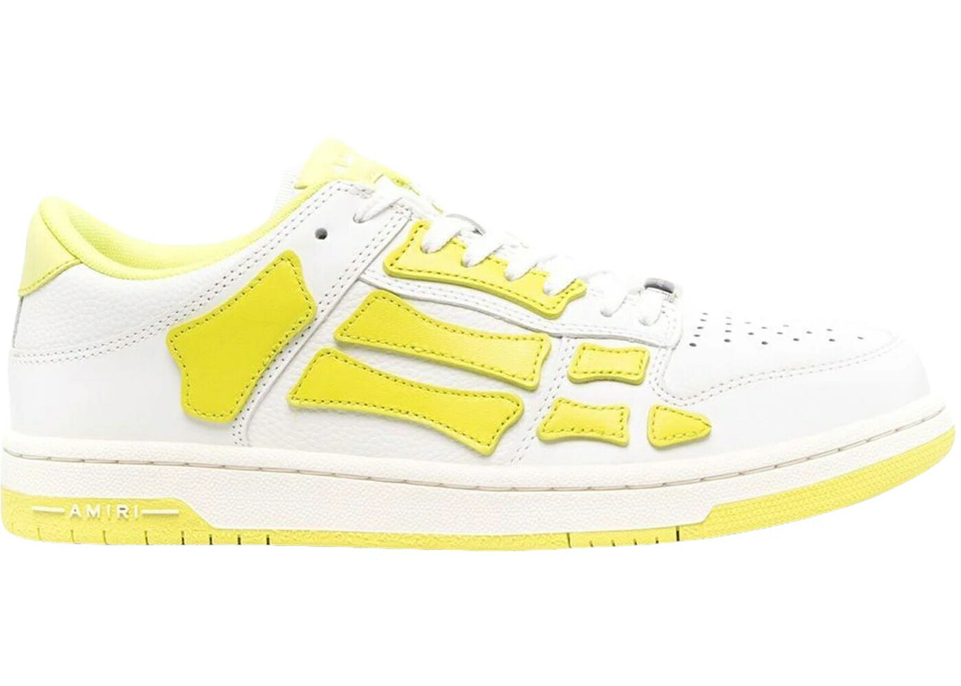アミリ 白いこと 白いこと 黄味がかった 黄色 スニーカー メンズ AMIRI SKEL TOP LOW WHITE FLUORESCENT YELLOW / WHITE FLUORESCENT YELLOW
