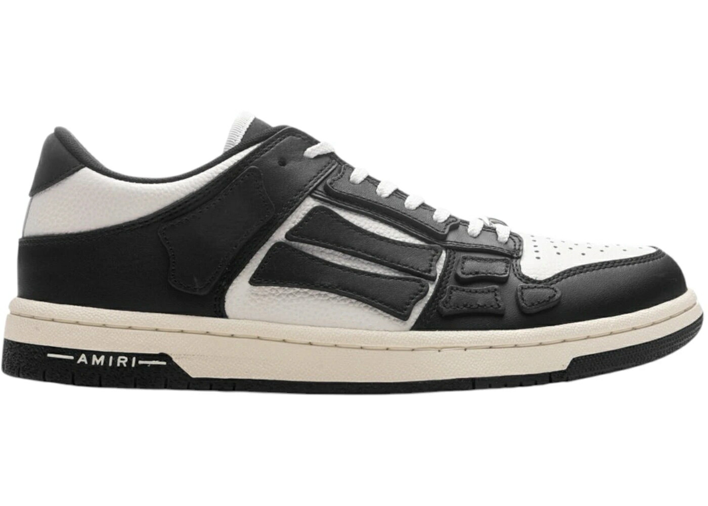 アミリ 黒色 ブラック 白色 ホワイト スニーカー メンズ AMIRI SKEL LOW BLACK WHITE / BLACK WHITE