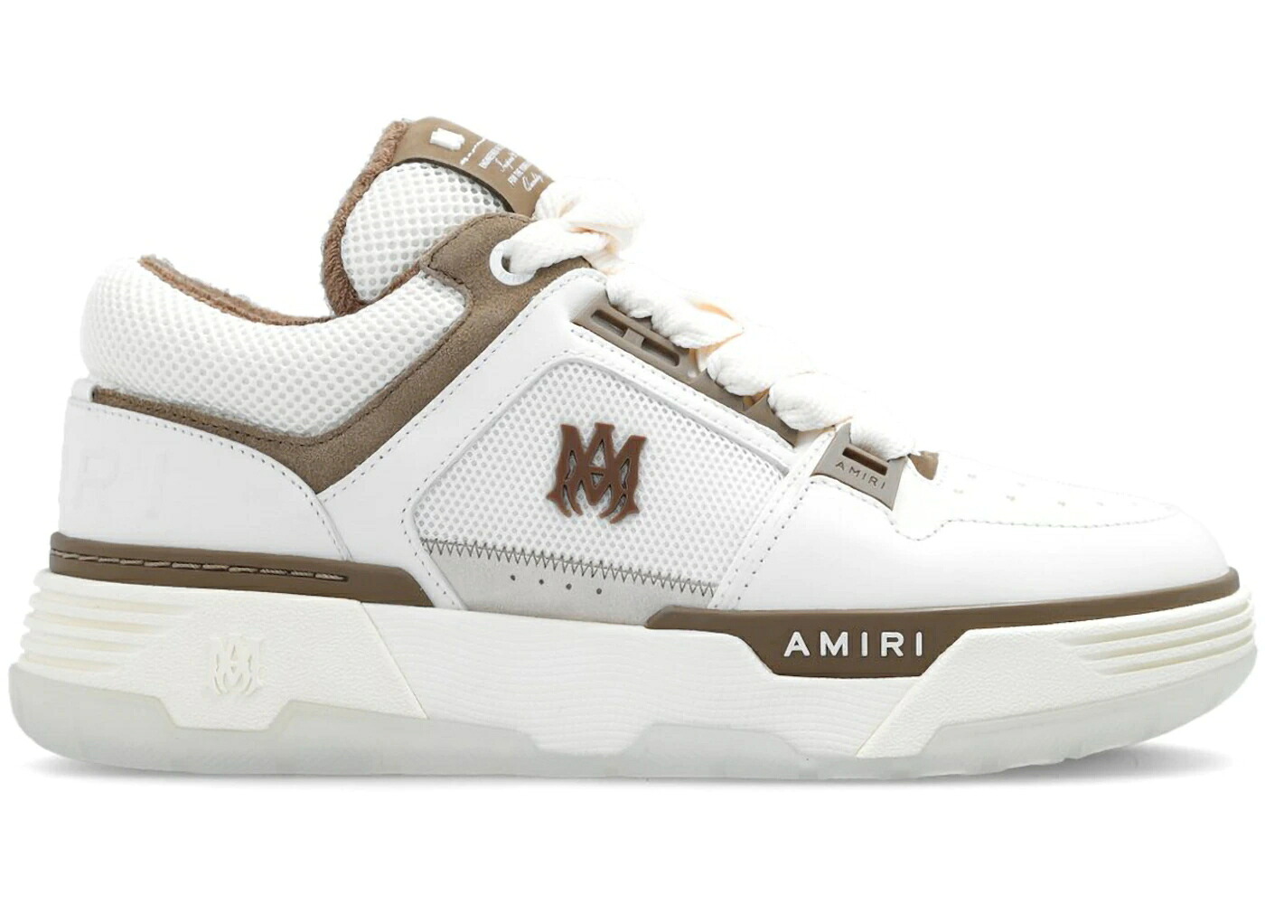 アミリ 白いこと 白いこと 赤銅色 赤銅色 スニーカー メンズ AMIRI MA-1 WHITE CHAMOISEE BROWN / CHAMOISEE BROWN WHITE メンズ靴-スニーカー