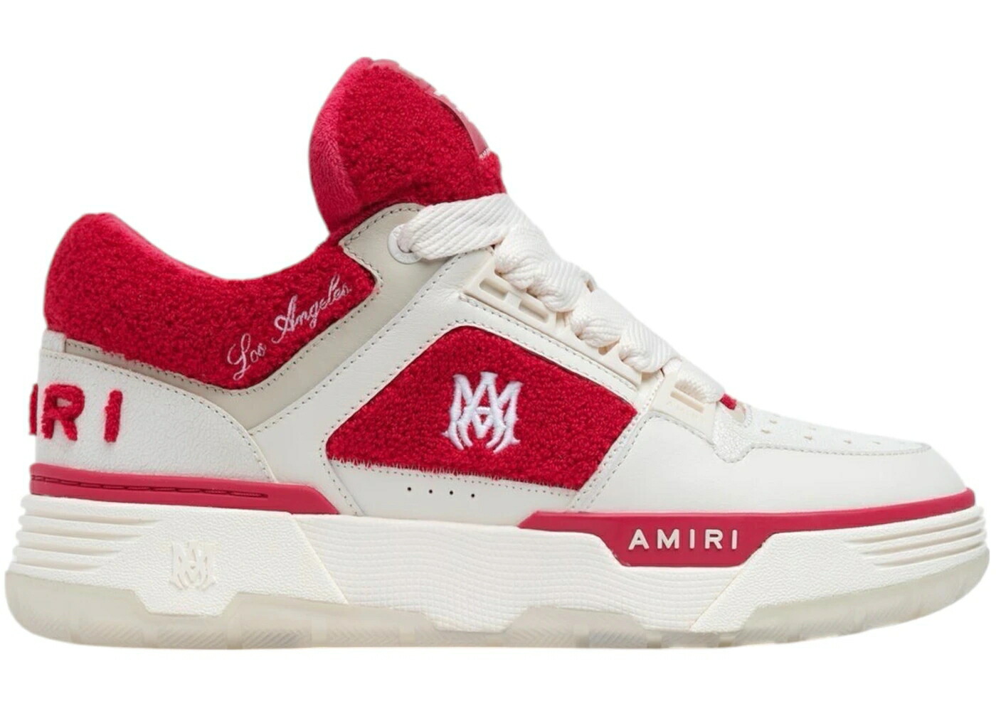 アミリ 白色 ホワイト 赤 レッド スニーカー メンズ AMIRI MA-1 VARSITY WHITE RED / WHITE RED
