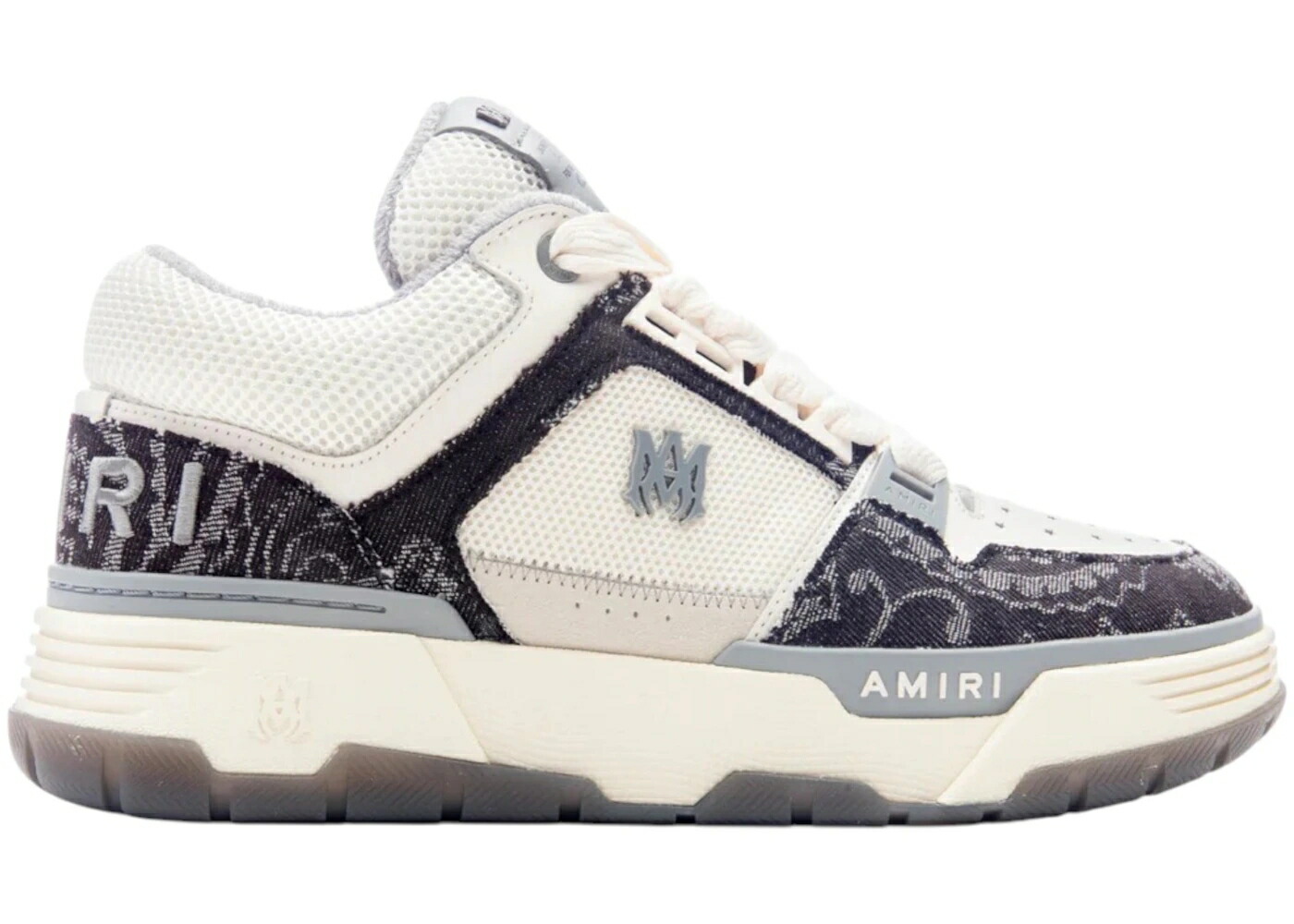 アミリ 黒色 ブラック デニム スニーカー メンズ AMIRI MA-1 BLACK DENIM / BLACK DENIM